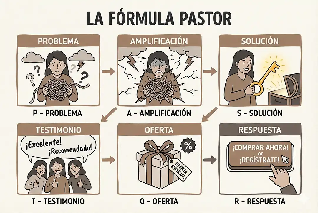 Fórmula PASTOR de copywriting