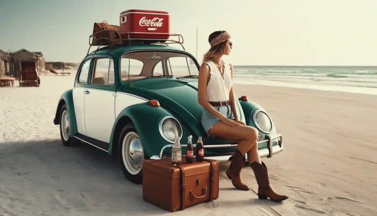 Customer Journey - mujer apoyada en un coche con maletas